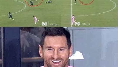 بالفيديو.. ميسي يدخل في حالة من الضحك الهيستيري أثناء مشاهدة فريقه انتر ميامي بعد اصطدام غريب حدث بين اللاعبين