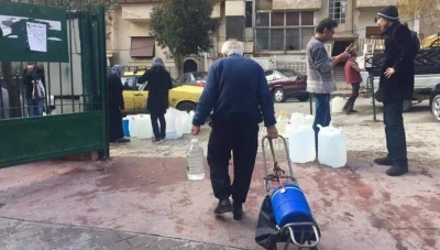 برنامج جديد للتزود بـ المياه في أحياء دمشق