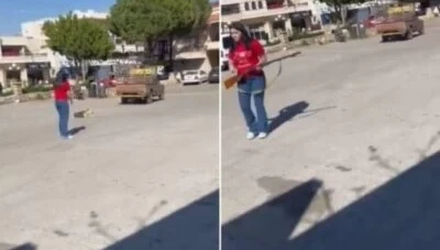 شابة تعـ.ـدم كلباً وسط الشارع ونانسي عجرم تتدخل (فيديو)