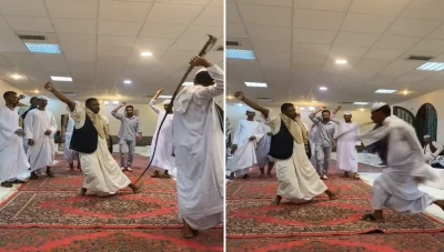 عريس يتعرض للجلد في حفل زفافه! (فيديو)