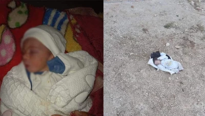 سوريا... العثور على طفلة رضيعة بقطعة قماش موضوعة على الأرض