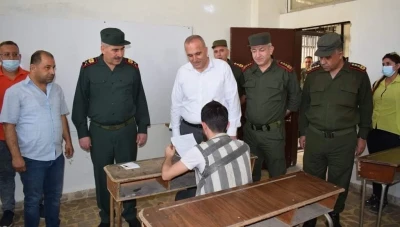 صورة اليوم لامتحانات الثانوية من سجن حلب المركزي