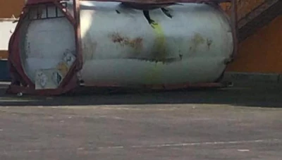 بالفيديو لحظة انفجـ.ـار خزان يحتوي غازا سـ.ـاما في مدينة العقبة الاردنية وخلف عشرات القتـ.ـلى والجـ.ـرحى