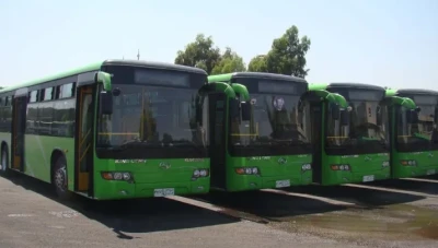 توزيع الباصات الجديدة على خطوط محددة