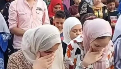 مصر تجاور النساء مع الرجال في صلاة العيد (صور)