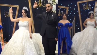 أغرب حفل زواج... عائلة قومية اجتماعية واحدة ذات رسالة خالدة !؟ فيديو