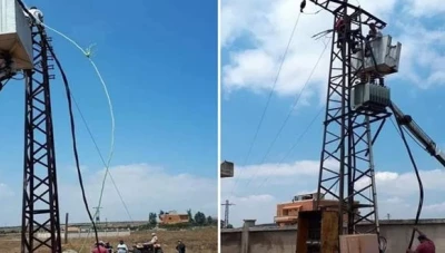 احتـ.ـراق ستة مراكز تحويل كهربائي بسب الحرارة