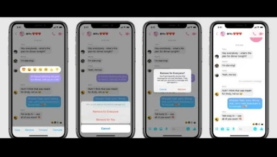 فيسبوك يتيح ميزة مسح الرسائل عبر تطبيق "ماسنجر"
