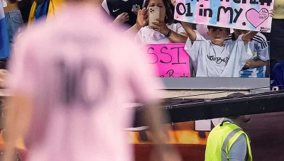 لحظة مؤثرة مع ميسي في مباراة إنتر ميامي