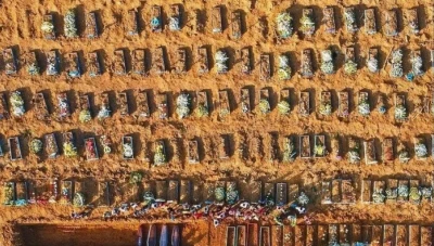 مشاهد صادمة.. فيديو لعملية دفن جماعي لضحايا كورونا في البرازيل