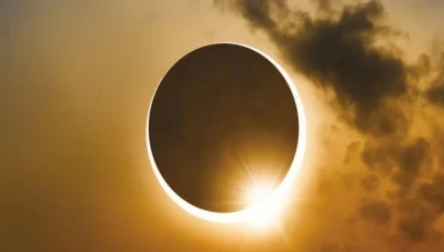 شاهد.. كسوف نادر للشمس لم يره الكثيرون اليوم