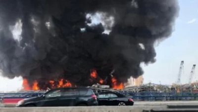 مسؤول لبناني يكشف سبب حريق مرفأ بيروت