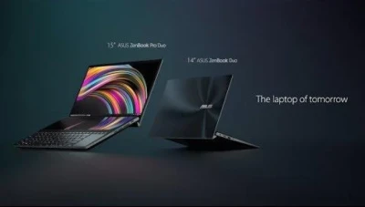 (شاهد) حاسب محمول بشاشتين من شركة “ASUS”