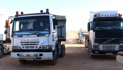 بدء الحركة التجارية في معبر المنصورة غرب حلب