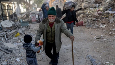 إخلاء مبانٍ مهـددة بالسقوط