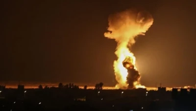 انفجارات في سماء حمص وحماة إثر هجوم إسرائيلي استهدف مواقع عدة