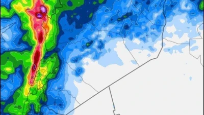 تحذير من منخفض جوي وأمطار غزيرة حتى مساء السبت