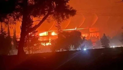 مديـر الدفـاع المـدني السوري: حـريـق اسـتاد حلـب الرياضي كان مـفتـعلًا ومـتعـمداً