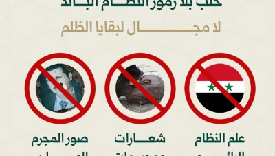 حملة واسعة في حلب لإزالة الرموز القديمة من المرافق العامة