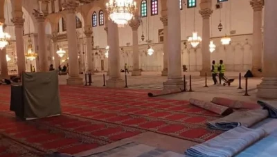 وزارة الأوقاف تؤكد: الحكومة السورية تتحمل تكاليف تجديد فرش المسجد الأموي بالكامل