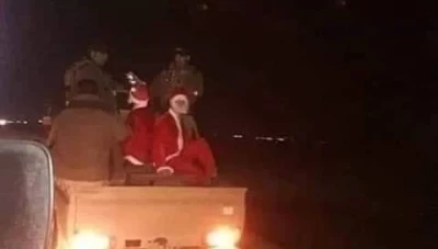 فقط في سوريا بابا نويل بيطلع مطلوب على الجـيش