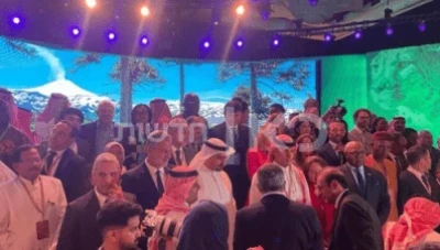 صورة تجمع وزيري سياحة سوريا وإسرائيل