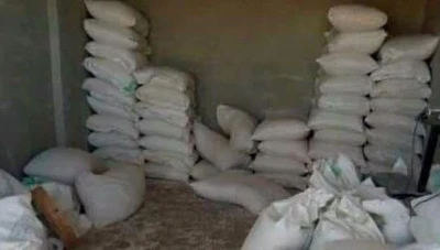 ضبط تهريب آلاف الأطنان من الدقيق التمويني