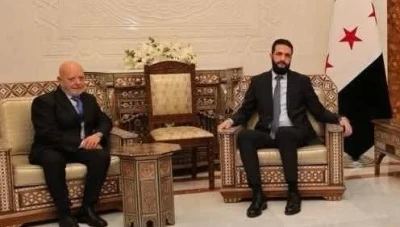 الرئيس الشرع في لقاء مـثمر مع الخـبير الاقتصادي نضال الشعار لبحث مستقبل سوريا الاقتصادية