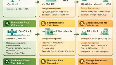 أهمية الحسابات الدقيقة في تصميم محطات معالجة مياه الشرب