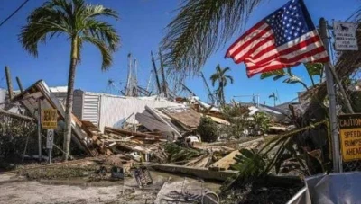 إعصـار ميلتـون يخلّـف خـسائر ضخـمة ودمـار واسع في فلوريدا