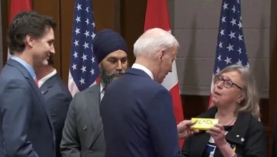 مسؤولة كندية تهدي الرئيس الأمريكي شكولاتة من صنع عائلة سورية