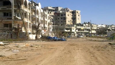 العثور على رفـ..ـات بشرية في حي بابا عمرو بمدينة حمص