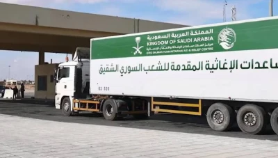 شاحنات سعودية محملة بالطحين تدخل سوريا لتخفيف أزمة الخبز