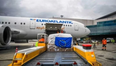 الاتحــاد الأوروبـي يرسـل 50 طـنًا من الإمـدادات الطـبية إلى تركـيا لدعـم المـرافق الصـحية في إدلـب وشمال حلب