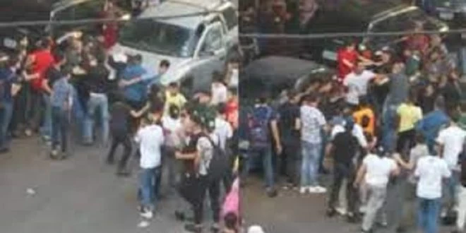 فيديو لإمرأة تدهـ.ـس تلاميذ سوريين بسيارتها