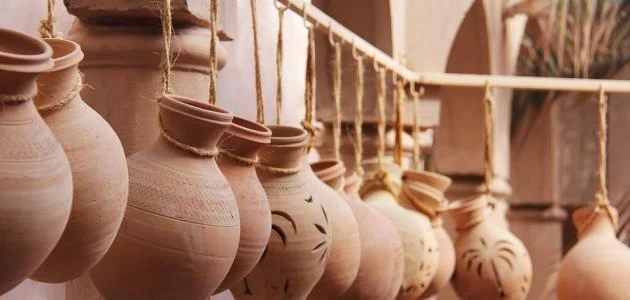 اواني الفخار بديل البراد بسوريا