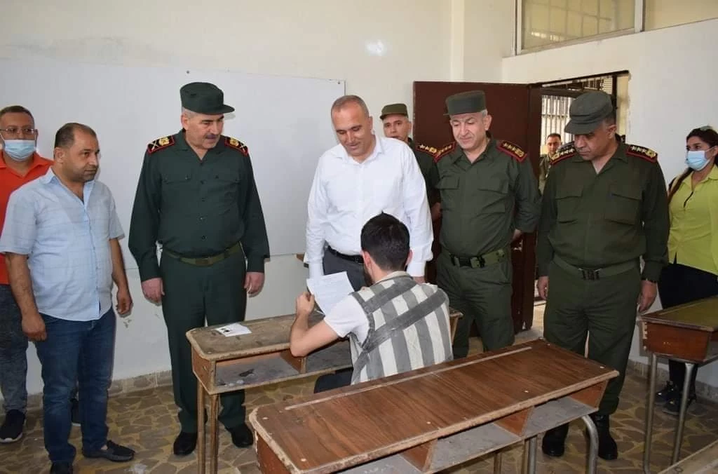 صورة اليوم لامتحانات الثانوية من سجن حلب المركزي