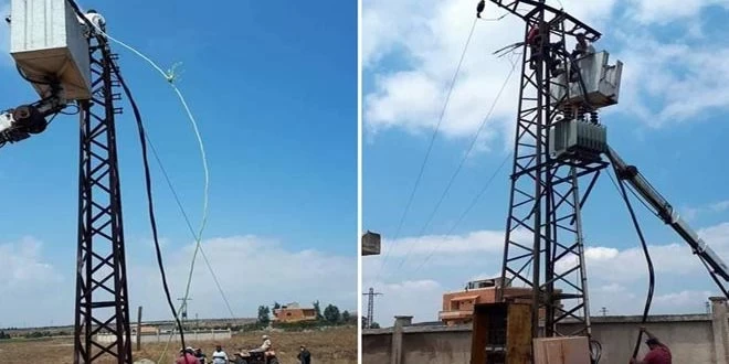 احتـ.ـراق ستة مراكز تحويل كهربائي بسب الحرارة