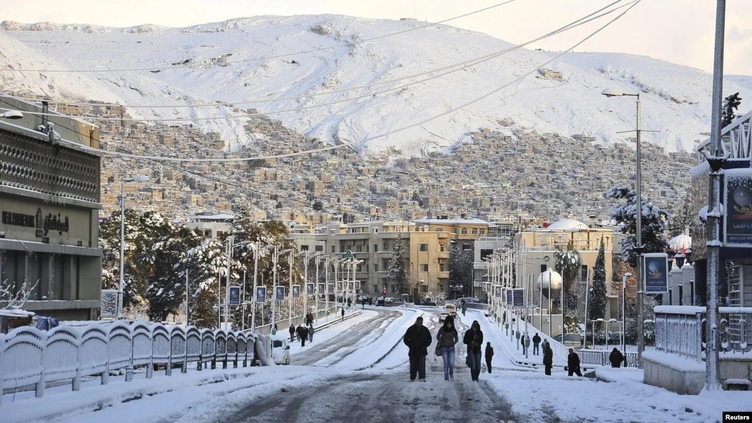 تحذير جوي من أمطار غزيرة وثلوج وصقيع في عدة مناطق سورية