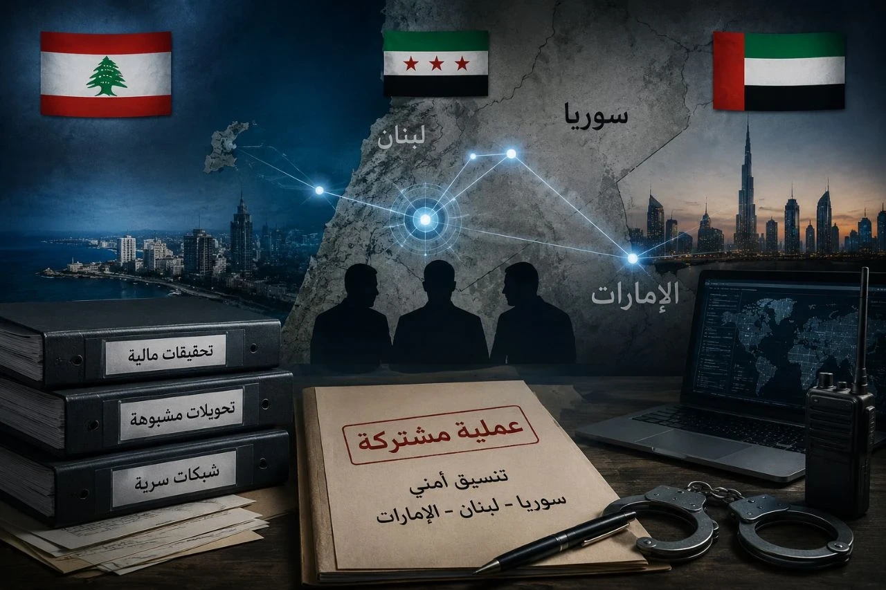 تقارير: تنسيق أمني بين سوريا ولبنان والإمارات لمتابعة شبكات مالية والتحقيق في أنشطة مشتبه بها