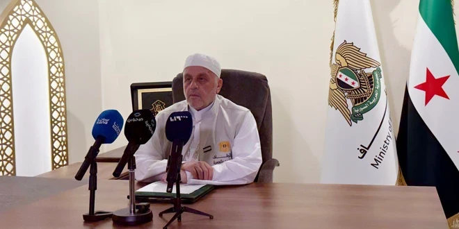 وزير الأوقاف السوري يعلن نجاح موسم الحج لعام 1446 هـ ويشيد بجهود السعودية