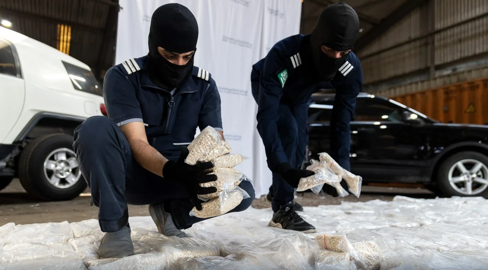 إحباط تهريب شحنة كبيرة من المواد الممنوعة عبر معبر نصيب باتجاه السعودية