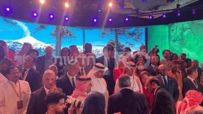 صورة تجمع وزيري سياحة سوريا وإسرائيل