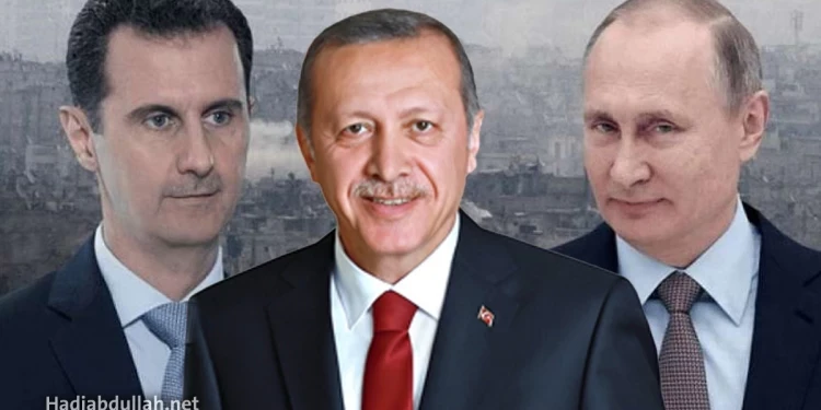 الرئيس التركي يطالب بعقد اجتماع ثلاثي مع بوتين والاسد