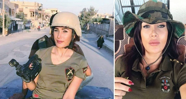 ظهورها في ساحات القتال يثير الجدل مجددًا.. نور النقري تحت مجهر السوريين بسبب تغطياتها الإعلامية
