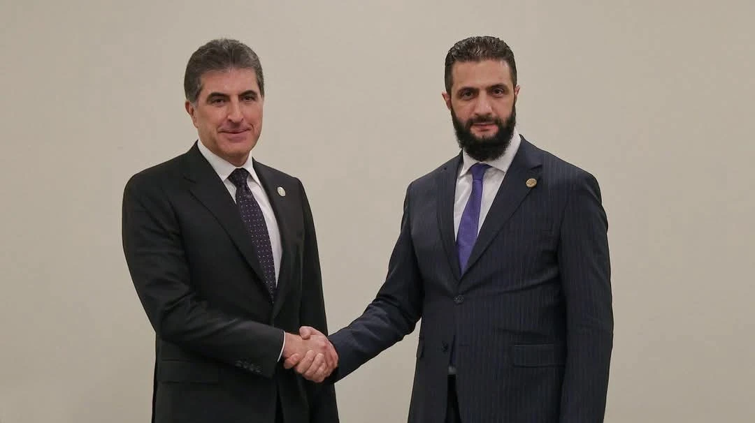 تفاهم كردي-سوري جديد: بارزاني يؤكد استمرار الدعم للرئيس الشرع