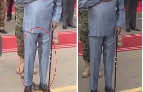 بالفيديو... رئيس دولة عربية يتـ.ـبول على نفسه اثناء عزف النشيد الوطني لبلاده