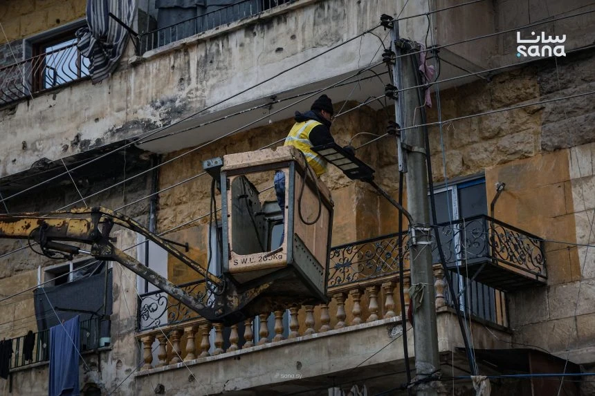 مشروع لإعادة الكهرباء إلى حيّي الأشرفية والشيخ مقصود في حلب