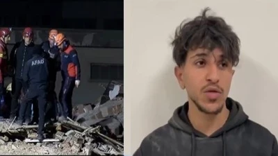 الإعلام التركي يشيد ببطولة الشاب السوري علي حسين في إنقاذ سكان مبنى قونية