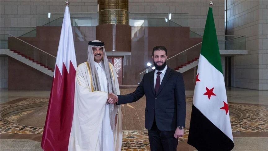 الشرع يهنئ أمير قطر بعيد الأضحى ويشيد بعمق العلاقات بين البلدين